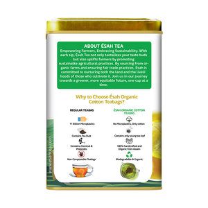 
                  
                    Load image into Gallery viewer, Natural Peach Green Teabag - 30 Cotton Teabags
                  
                