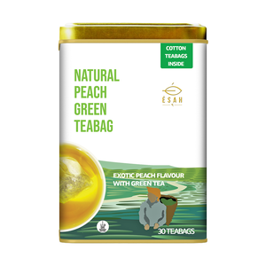 
                  
                    Load image into Gallery viewer, Natural Peach Green Teabag - 30 Cotton Teabags
                  
                