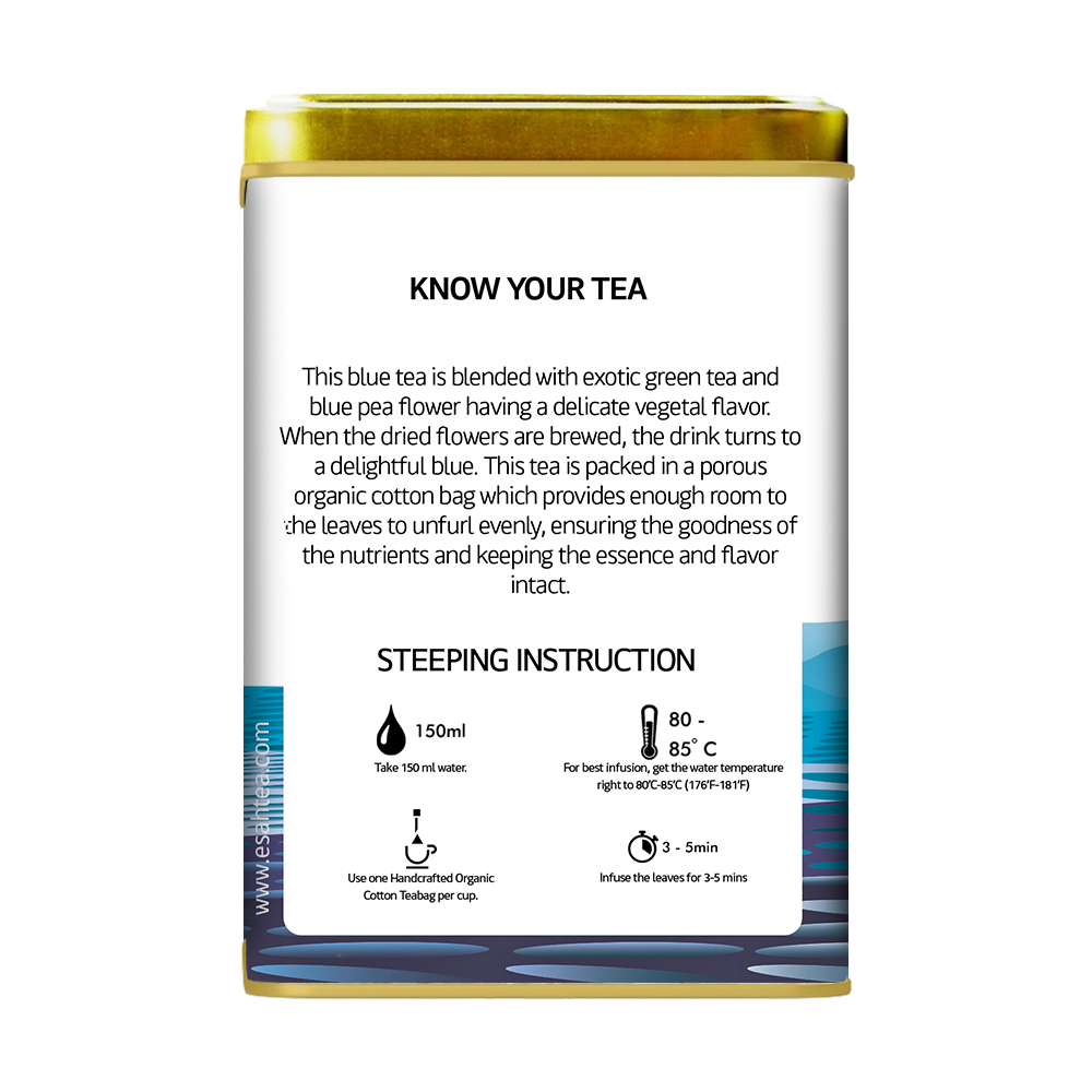 
                  
                    Load image into Gallery viewer, Natural Blue Teabag - 30 Organic Cotton Teabags
                  
                