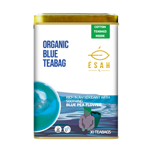 
                  
                    Load image into Gallery viewer, Organic Blue Teabag - 30 Organic Cotton Teabags
                  
                