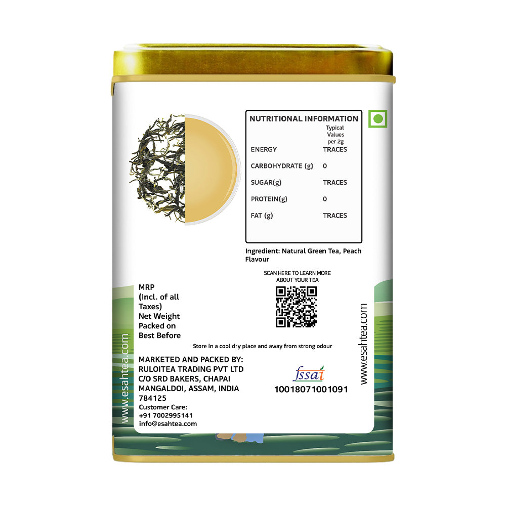 
                  
                    Load image into Gallery viewer, Natural Peach Green Teabag - 30 Cotton Teabags
                  
                